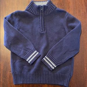 OshKosh navy half-zip sweater, size 4